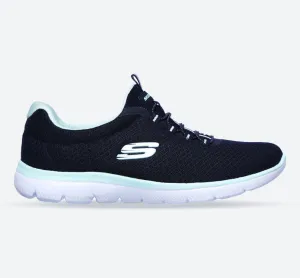 Skechers 12980 Summits Damen-Sportschuhe im Weiten Schnitt - Marineblau/Aqua