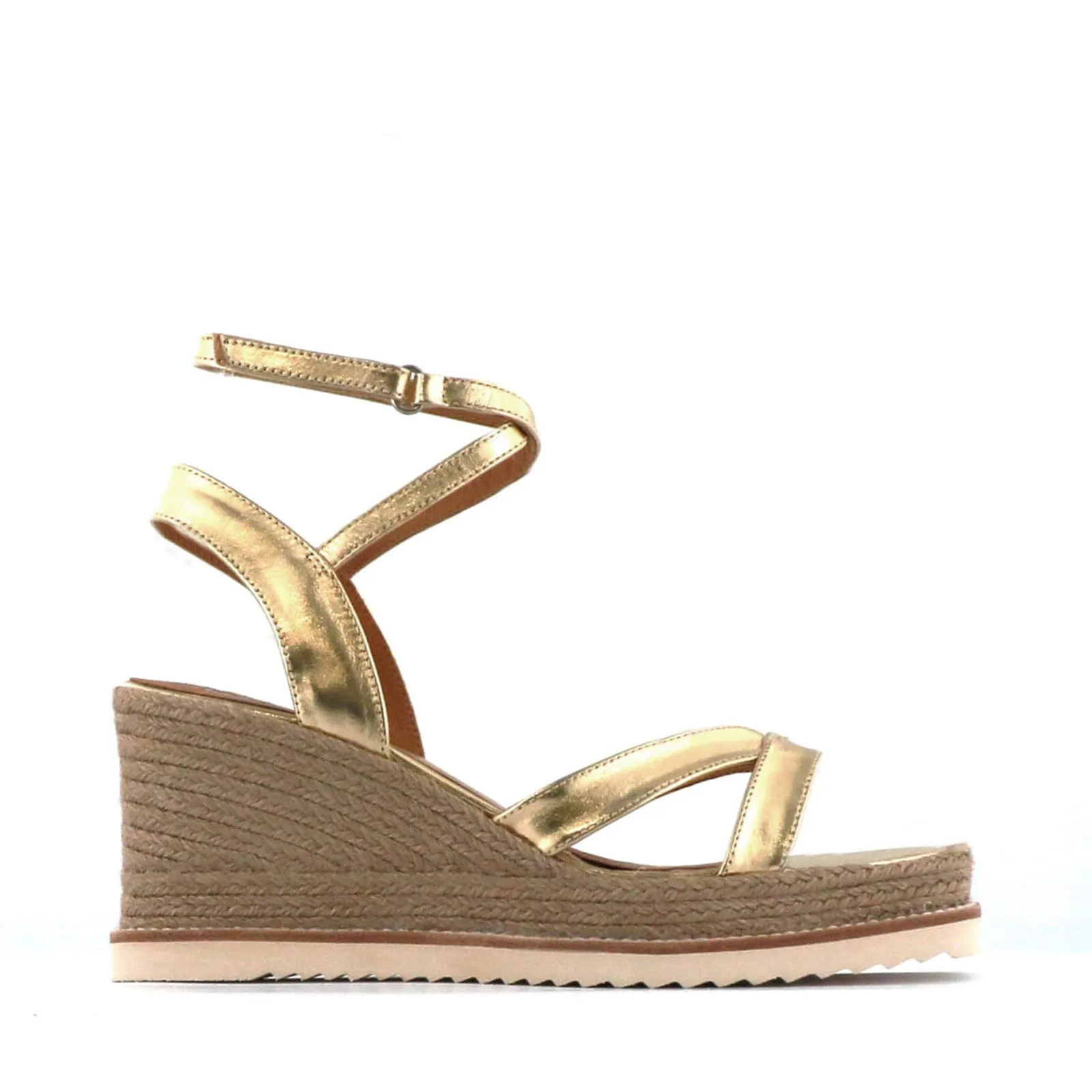 ZELINA LEDER ESPADRILLE SANDALEN