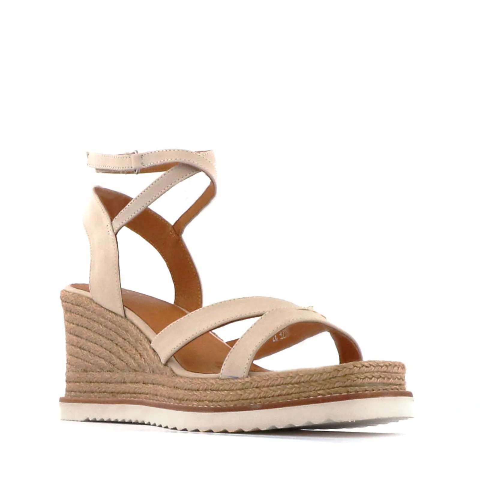 ZELINA LEDER ESPADRILLE SANDALEN
