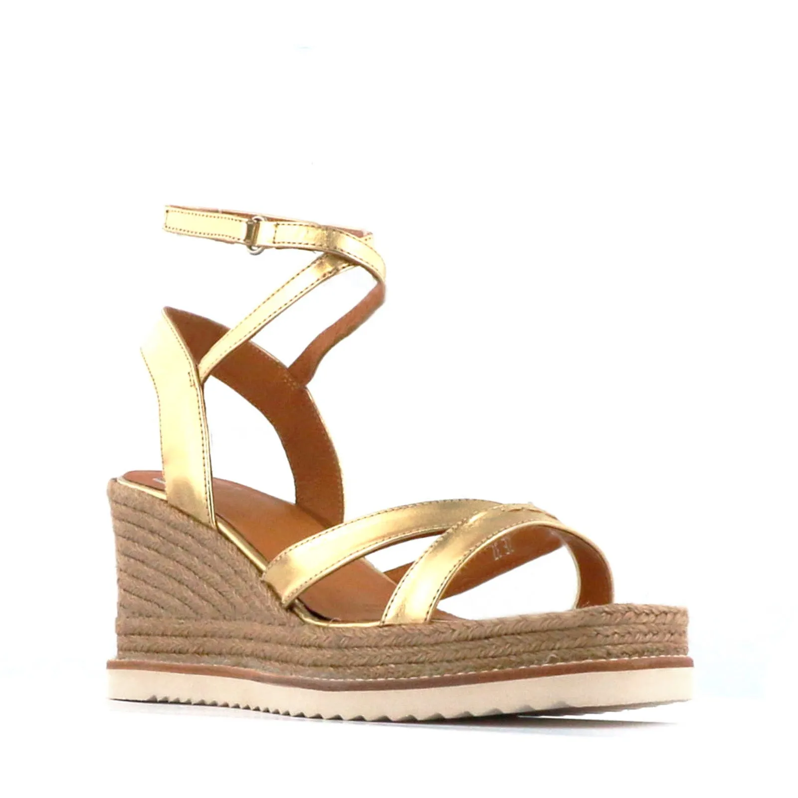 ZELINA LEDER ESPADRILLE SANDALEN