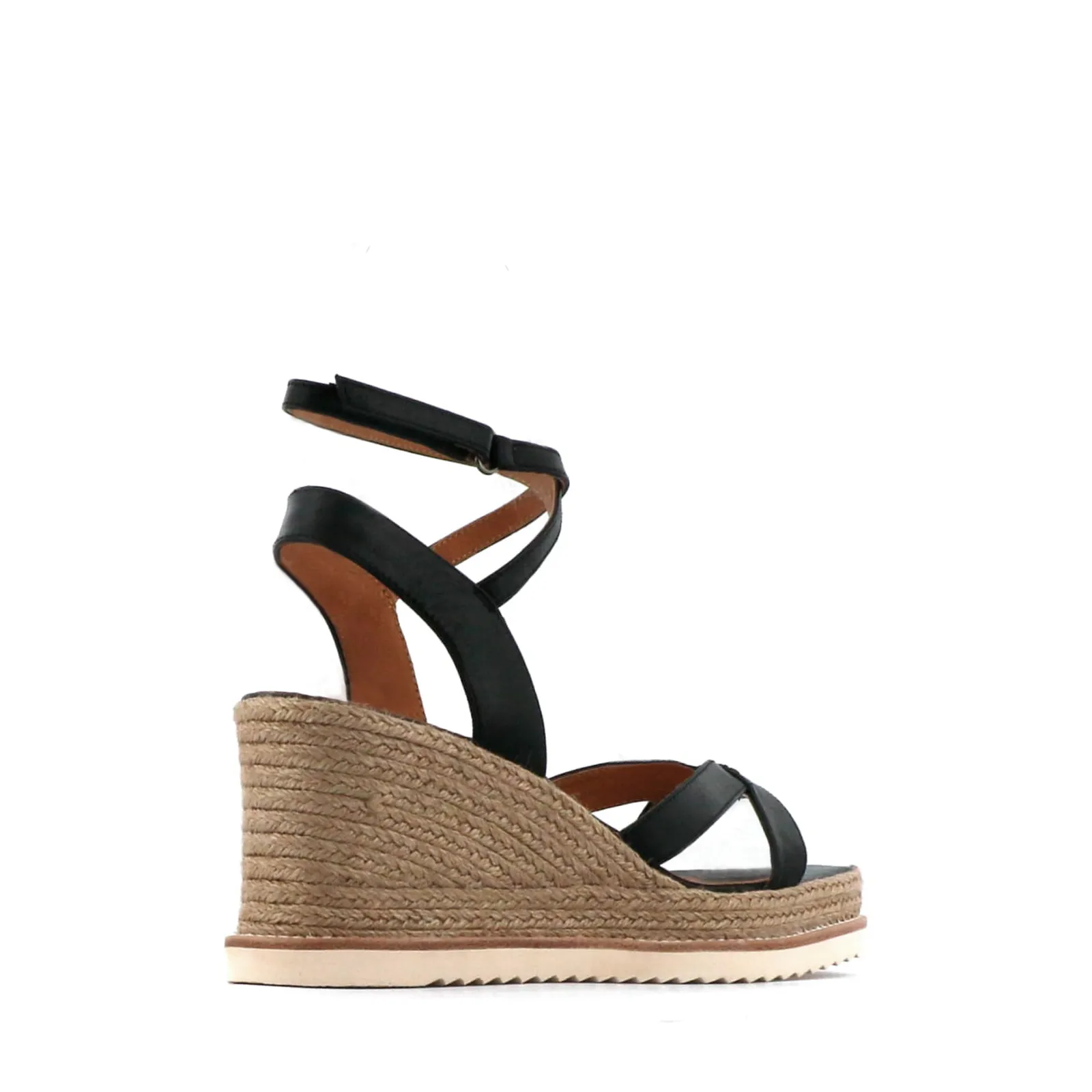 ZELINA LEDER ESPADRILLE SANDALEN