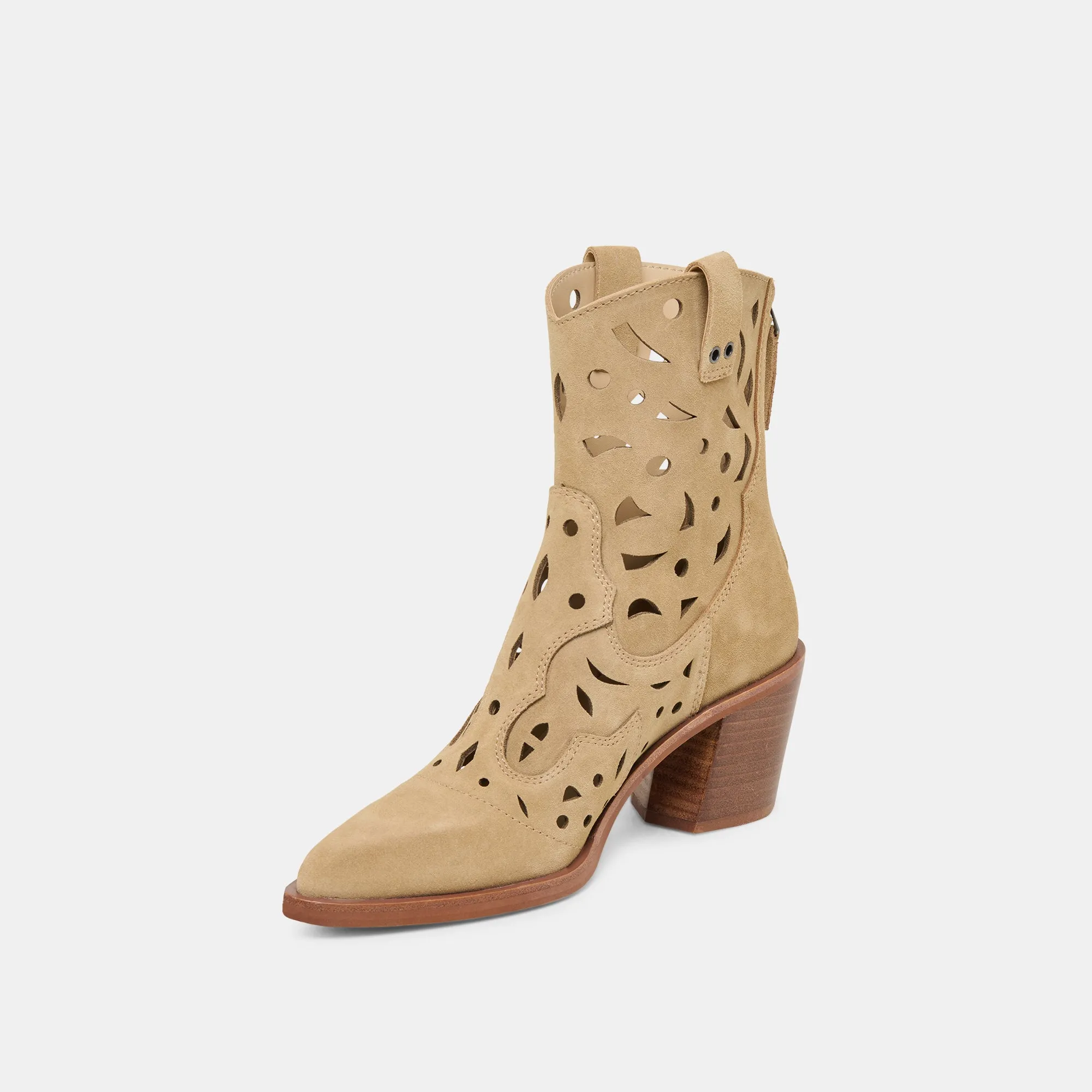 ZENOBI STIEFELETTEN DK WILDLEDER IN TAUBE