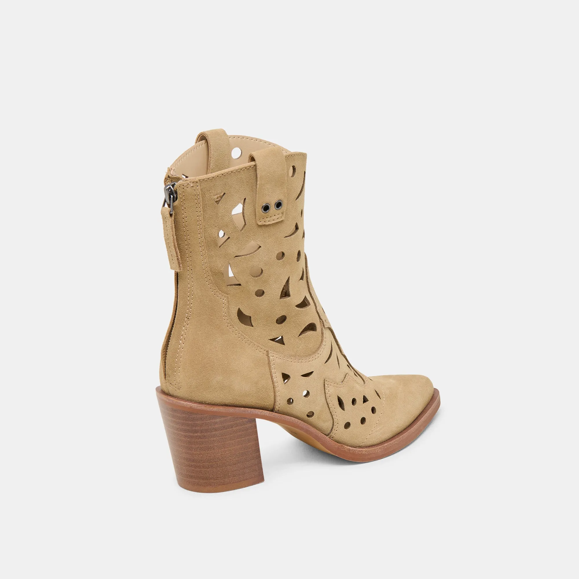 ZENOBI STIEFELETTEN DK WILDLEDER IN TAUBE