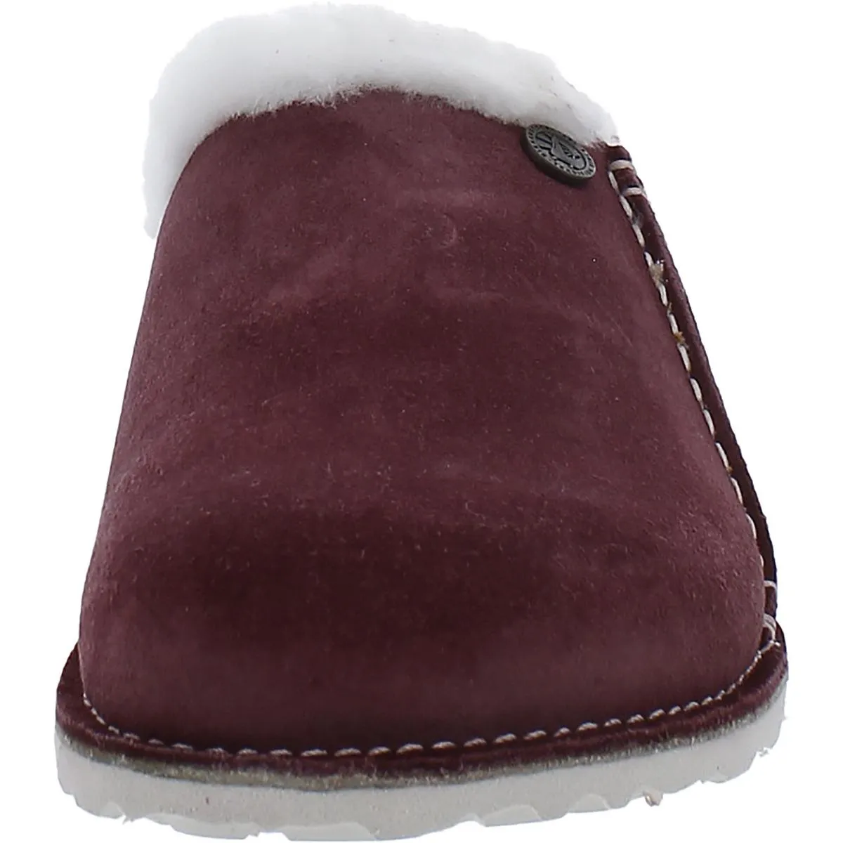 Zermatt Premium Damen Wildleder Shearling Schlupfhausschuhe