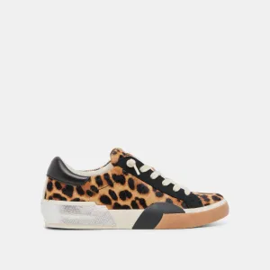 ZINA SNEAKERS LEOPARD SCHWARZES KALBSHAAR