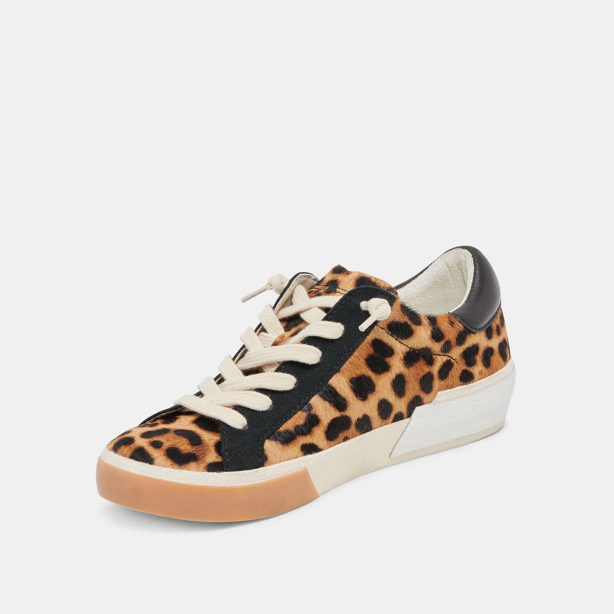 ZINA SNEAKERS LEOPARD SCHWARZES KALBSHAAR