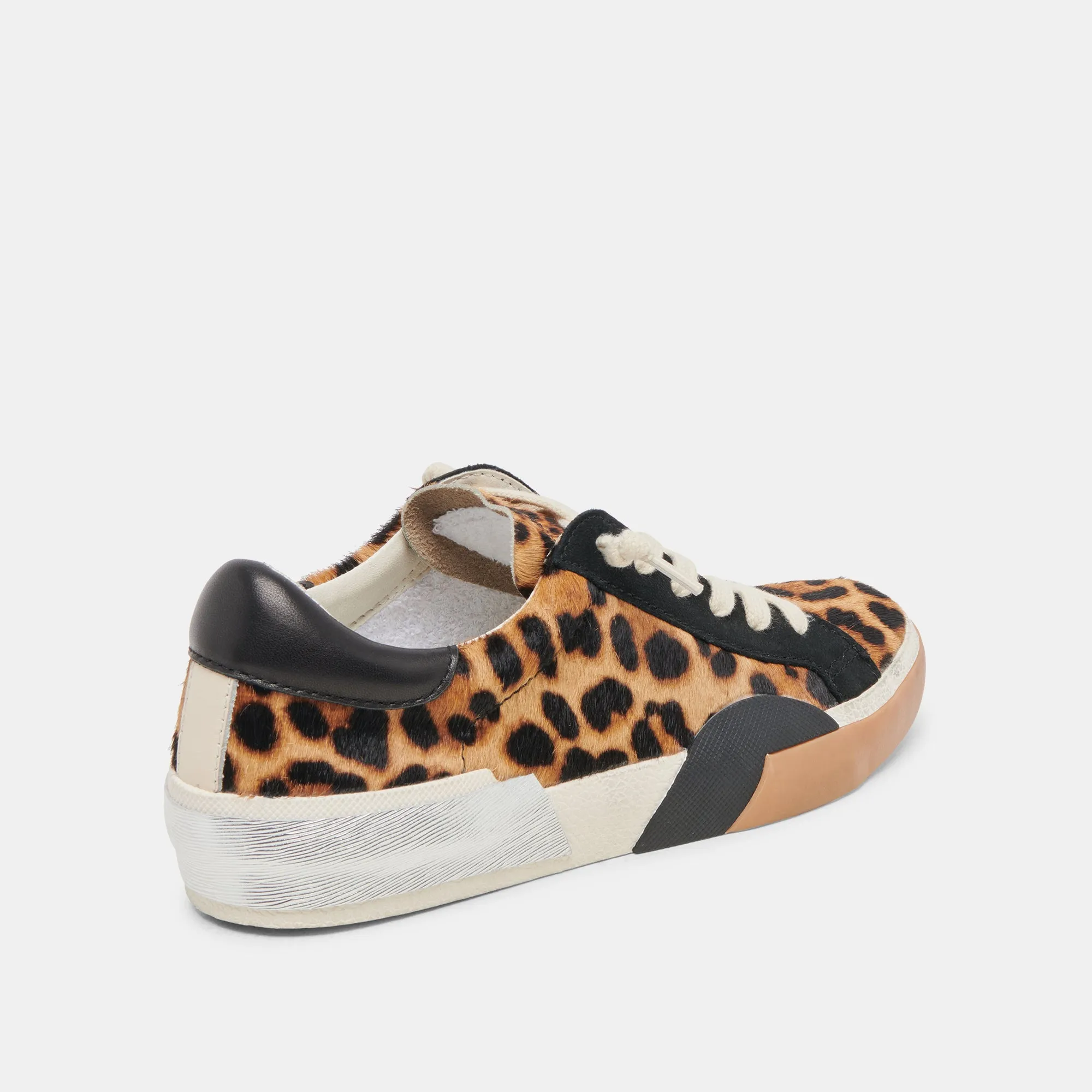 ZINA SNEAKERS LEOPARD SCHWARZES KALBSHAAR