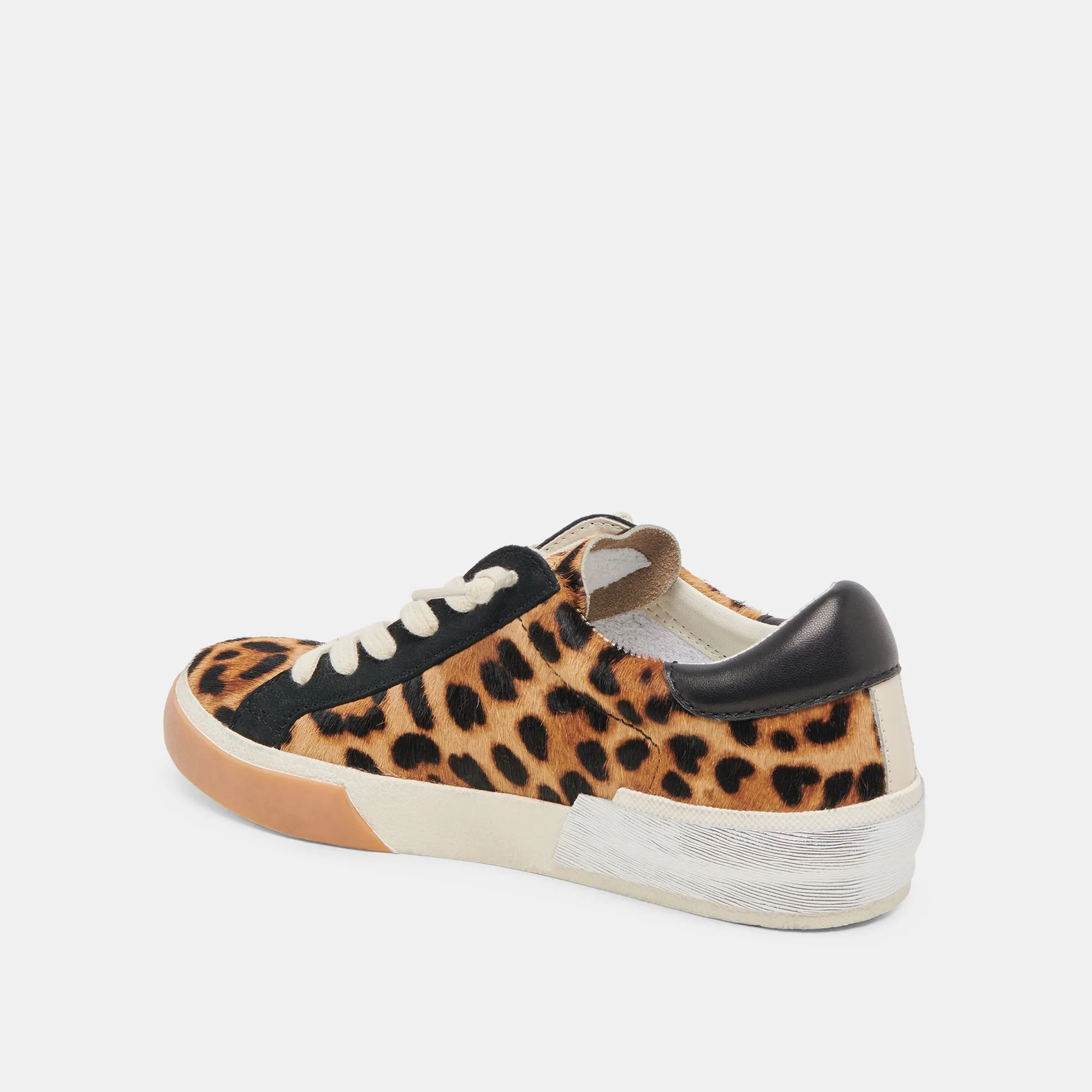 ZINA SNEAKERS LEOPARD SCHWARZES KALBSHAAR